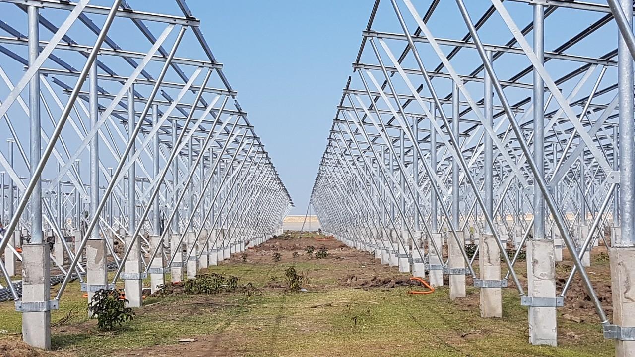 Solar panel installation frame for Ninh Phuoc 6.2 Solar Power Plant